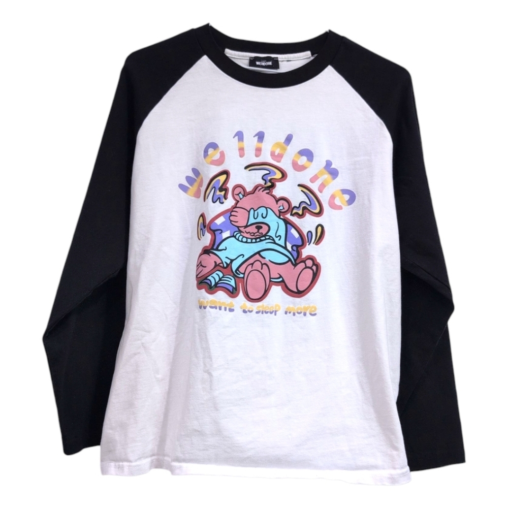 We11 Done We11done Long Sleeve Shirt - Black and White Medium Welldone